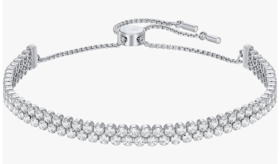 Swarovski-Subtle-Armband-Weiss-Rhodiniert-