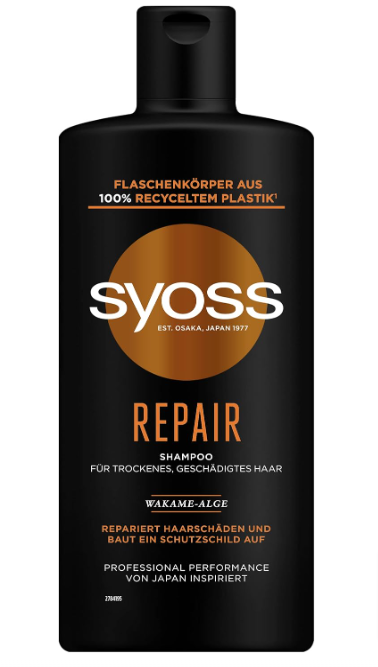 Syoss-Shampoo-Repair-440-Ml-Haarshampoo-Für-Trockenes-Und-Geschädigtes-Haar-Hair-Repair