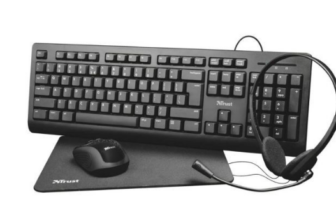 Trust-Primo-Tastatur-Maus-Mauspad-Kopfhörer-4-in-1-Set