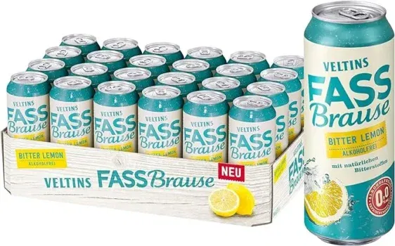 VELTINS Fassbrause Bitter Lemon Alkoholfrei