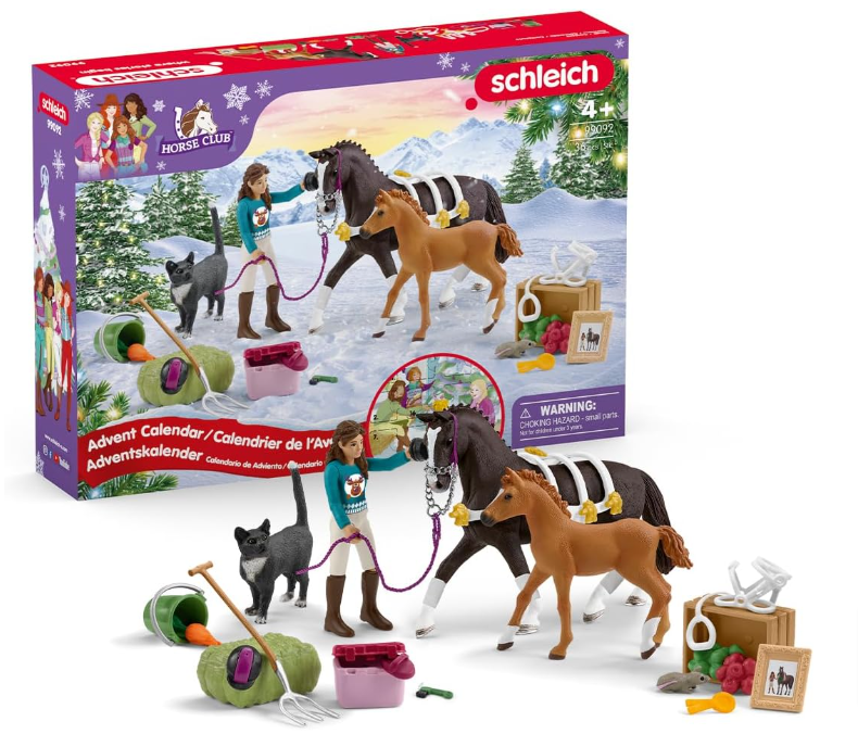 Schleich-99092-Adventskalender-Horse-Club-2024-Ab-5-Jahren-Horse-Club-Spielset-36-Teile