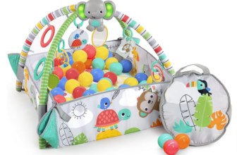 Bright-Starts-Erlebnisdecke-Bällebad-mit-40-Bällen-5in1-Your-Way-Ball-Play-Totally-Tropical-Spieldecke-mit-Spielbogen