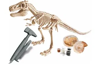 Clementoni Galileo Discovery Ausgrabungs-Set T-Rex und Fossil - Dinosaurier-Skelett