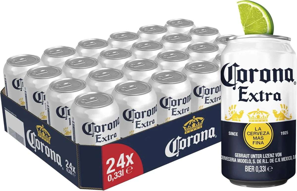 Corona Extra Premium Lager Dosenbier 24er Pack (24 x 0.33 L)