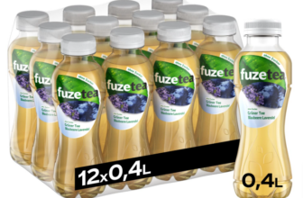 Fuze Tea Grüner Tee Blaubeere Lavendel - 12 x 400 ml Packung