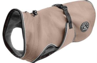 HUNTER-UPPSALA-Hundemantel-wasserabweisend-reflektierend-25-taupe
