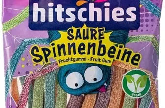 hitschies Spinnenbeine Saure Fruchtgummi-Sticks, vegane Süßigkeiten