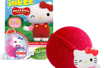 INKEE-Hello-Kitty-Badebombe-Kinder-mit-Überraschung-1-von-6-Hello-Kitty-Figuren-zum-Sammeln-Badekugel