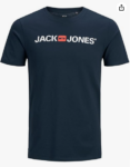 Jack-Jones-Herren-Jjecorp-Logo-Tee-Crew-Neck-Noos-T-Shirt-Blau-Navy-Blazer-Detail-Slim-Fit-M-