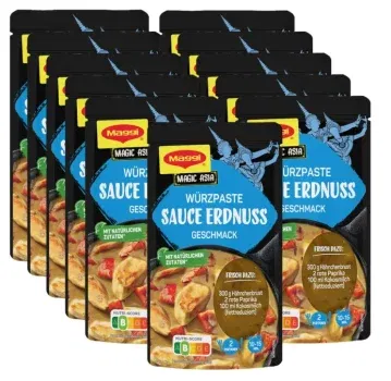MAGGI Food Travel Würzpaste für Sauce Erdnuss Asian Style - 11er Pack