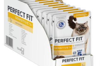 Perfect-Fit-Sensitive-1-Katzennassfutter-mit-Huhn-in-Sauce-12-Portionsbeutel-12x85g-–-Premium-Katzenfutter-nass-für-sensible-Katzen-