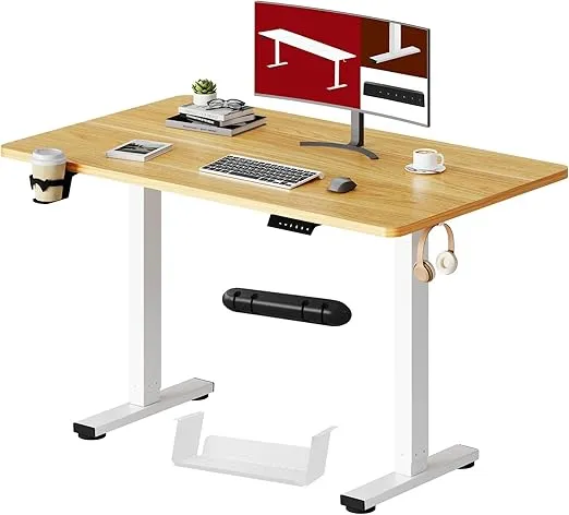 Flexispot Sanodesk QS1 – höhenverstellbarer Schreibtisch (110×60 cm, Memory-Funktion, Kollisionsschutz) für 66,49 € (statt 99,99€)