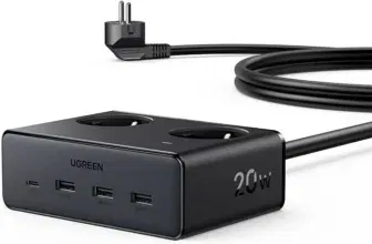 UGREEN 6-in-1 Mehrfachsteckdose mit USB