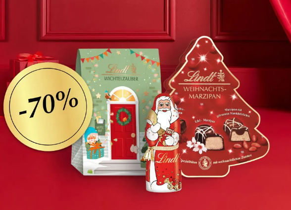 Lindt Sensation 🎅 70% Rabatt auf Ausgewählte Weihnachtsartikel