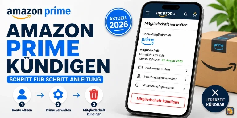 Amazon Prime Kündigen – Schritt für Schritt Anleitung