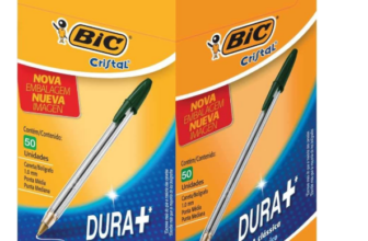 BIC-8373629-Kugelschreiber-Cristal-Medium-50-Kulis-in-Grün-fürs-Büro-Strichstärke-0-4-mm