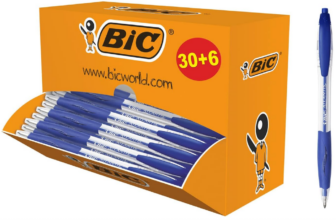 BIC-920286-Kugelschreiber-Atlantis-Classic-in-Blau-Strichstärke-0-4-mm-nachfüllbar-36er-Pack