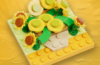 Baue ein LEGO® Sonnenblumen-Bauset und nimm es mit nach Hause!