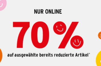 🔥Ernstings Family: 70%! extra Rabatt auf alle reduzierten Artikel im Sale