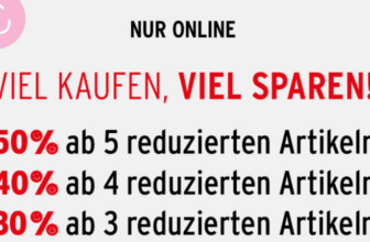 Ernsting’s Family Staffelrabatt: Bis zu 50 % Extra auf reduzierte Artikel