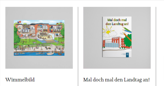 Gratis Malbuch & Wimmelbild vom Landtag Schleswig-Holstein