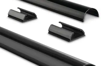 Hama Stabiler Kabelkanal aus Aluminium Schwarz