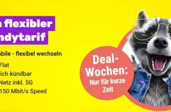 SIMon mobile 🦝 Datenknaller zum Beispiel Vodafone Allnet- und SMS-Flat mit 70 GB 5G (monatlich kündbar) für 16,99€ mtl.