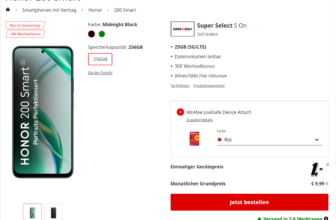 Honor 200 Smart + McAfee LiveSafe Device Attach + Super Select S On 25GB 5G