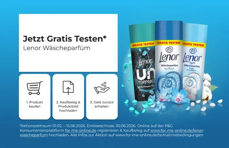 Lenor Cashback 2026: Teste Wäscheparfüm Gratis! 🌸