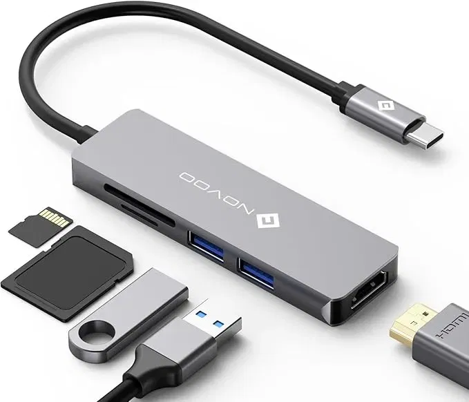 Novoo Usb C Hub Hdmi 4K@60Hz Usb C Adapter