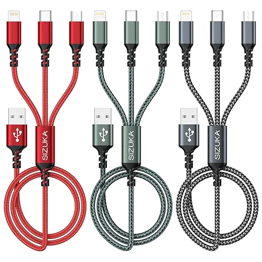 Sizuka 3 In1 Universelles Ladekabel 3 Stück