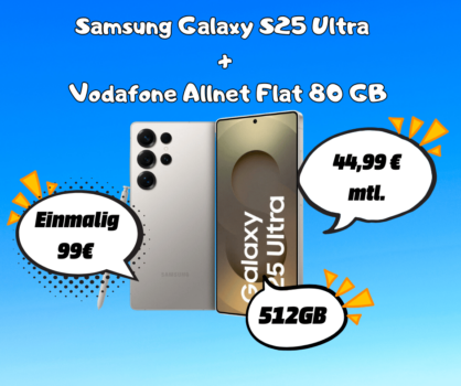 Samsung Galaxy S25 Ultra + Allnet Flat 80 GB