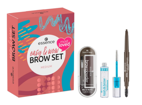 essence cosmetics easy & WOW brow set medium - perfekt für definierte Augenbrauen