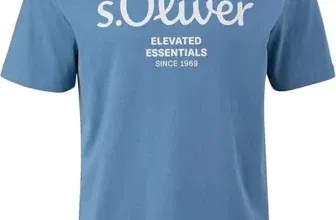 s.Oliver hellblaues T-Shirt Herren