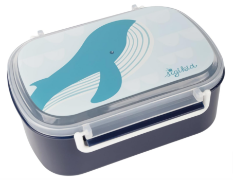 sigikid-25373-Brotzeitbox-Wal-Lunchbox-mit-Einsatz-und-Bügelverschluss-