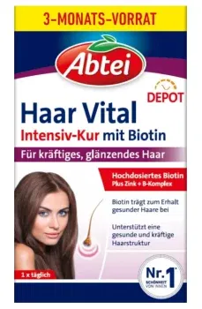 Abtei Haar Vital Intensiv-Kur – 90 Tabletten ab 8,43 € inkl. Prime-Versand (statt 13,95 €)