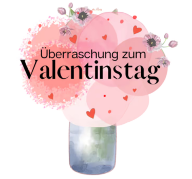 Blumnstrauß Überraschung zum Valentinstag