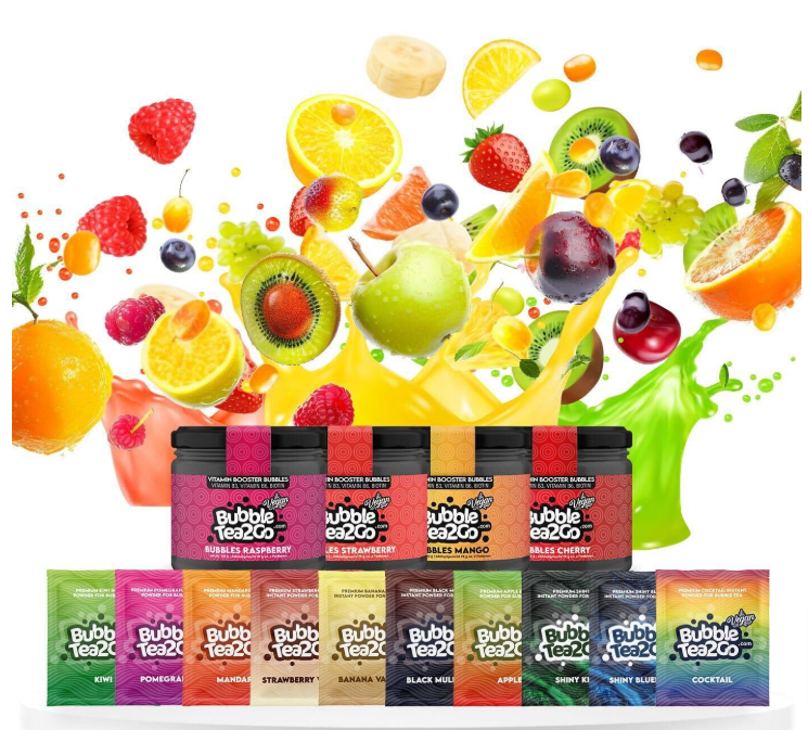 Bubbletea2Go-Bubble-Tea-Mix-Party-Paket-Diy-Bubble-Tea-Set-Premium-Bubble-Teas-Mit-Bubble-Perlens