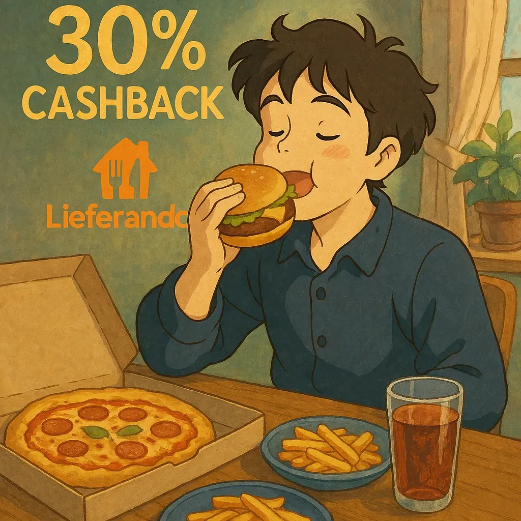 30% Cashback für Neukunden o. 15 % Cashback für Bestandskunden bei Lieferando über Shoop