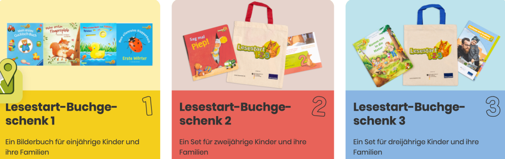Gratis: Lesestart 1-2-3 - Bücher für Kinder von 1 bis 3 Jahren 📚