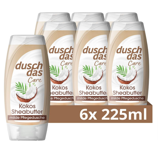 Duschdas-Care-Duschgel-Kokos-Sheabutter-Milde-Pflegedusche-Ph-Hautneutral