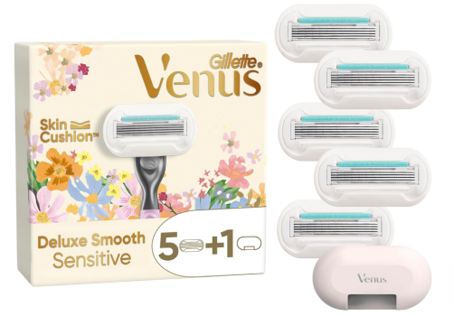 Gillette-Venus-Rifle-Paper-Co-Venus-Deluxe-Smooth-Sensitive-Rasierklingen