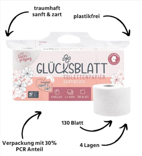 Glücksblatt-Toilettenpapier-Samtweich-4-Lagig-48-Rollen-