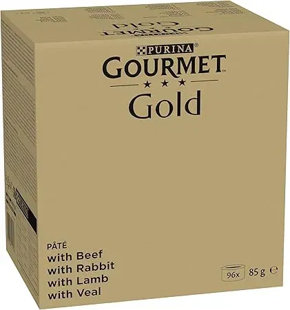 Gourmet Gold Feine Pastete Kaninchen, Rind, Kalb, Lamm