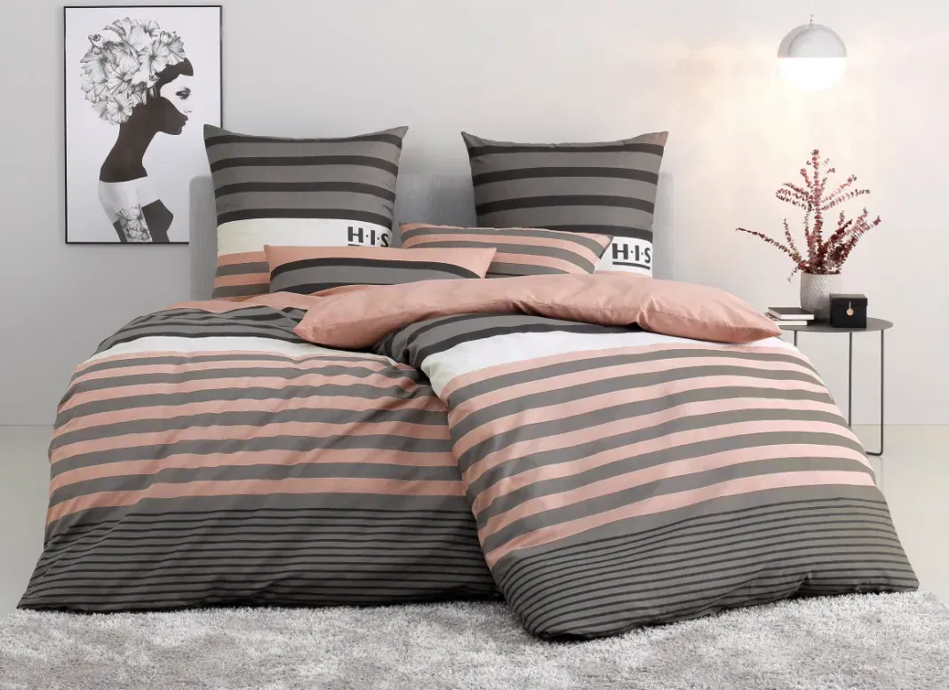 Schnäppchen, Deals und Rabattcodes des Tages - H.I.S. Bettwäsche Majoran in Größe 135x200, 155x220 oder 200x200