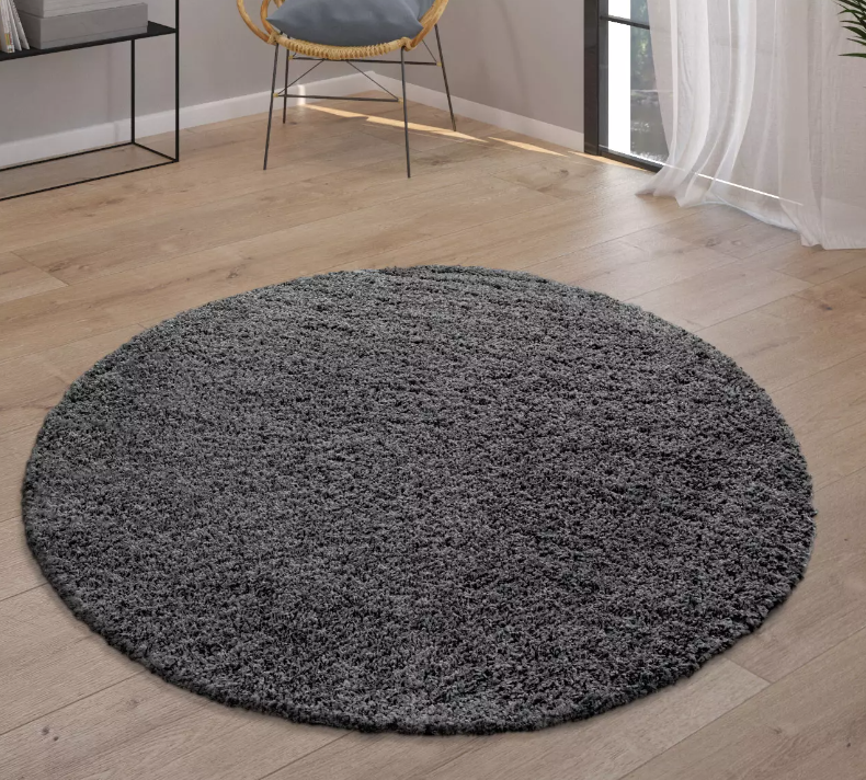Hochflor Teppich Trip Anthrazit 120 Cm Rund 10P341P1P4V51 03 07 2025 02 31 Pm