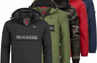 Höhenhorn ALLESSO gefütterte Herren Windbreaker Jacke mit Bauchtasche