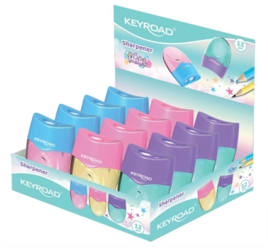 KEYROAD-Ergonomischer-Doppel-Anspitzer-WAVE-Pastell-