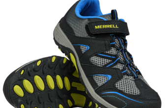 Merrell Trail Chaser Kinder Trekking Outdoor Schuhe auf Waldweg