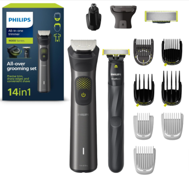 Philips-Multigroom-Series-9000-14-in-One-Barttrimmer-und-Haarschneider-mit-OneBlade-2x-Originalklingen-